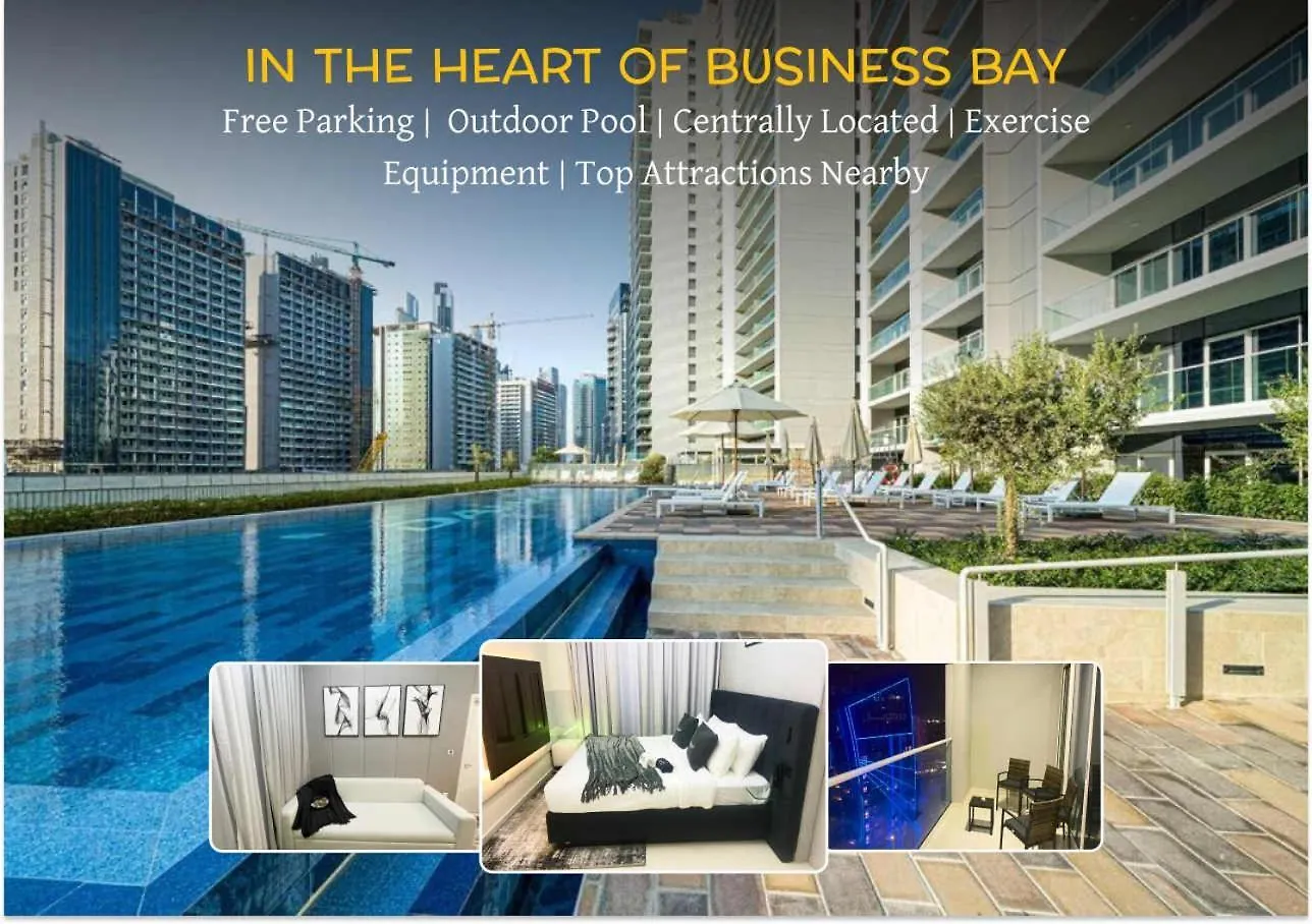 Luxury 2Bd Apt With Pool Gym & Burj Khalifa Views Dubai Apartamento